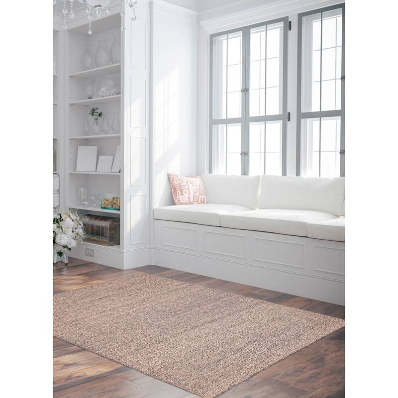 ECARPETGALLERY Hand-knotted Tangier Dark Grey Wool Rug - 5'4 x 7'8