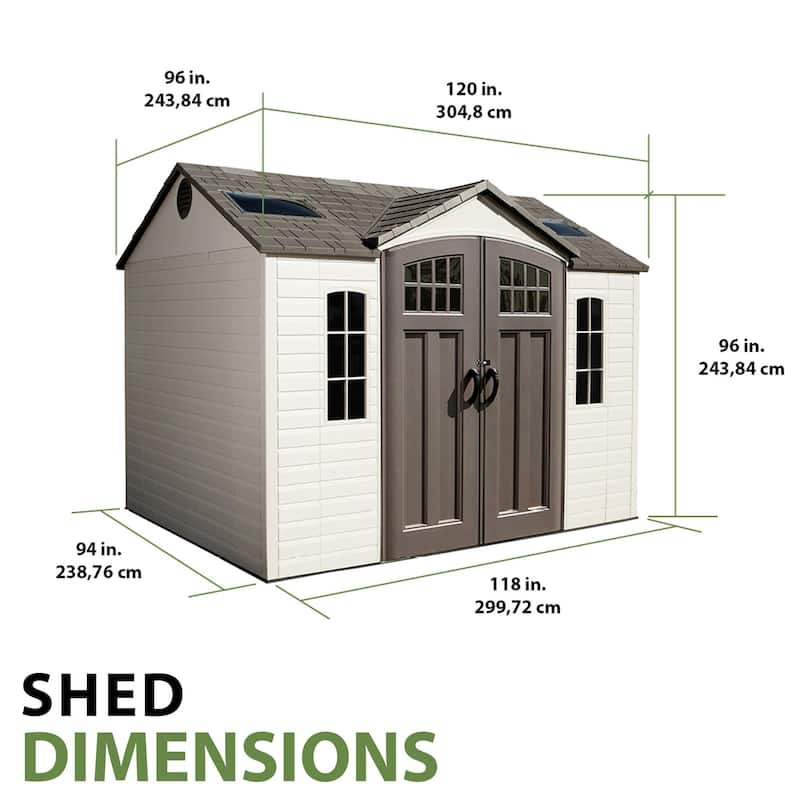 Lifetime 10 Ft. x 8 Ft. Outdoor Storage Shed (60178)
