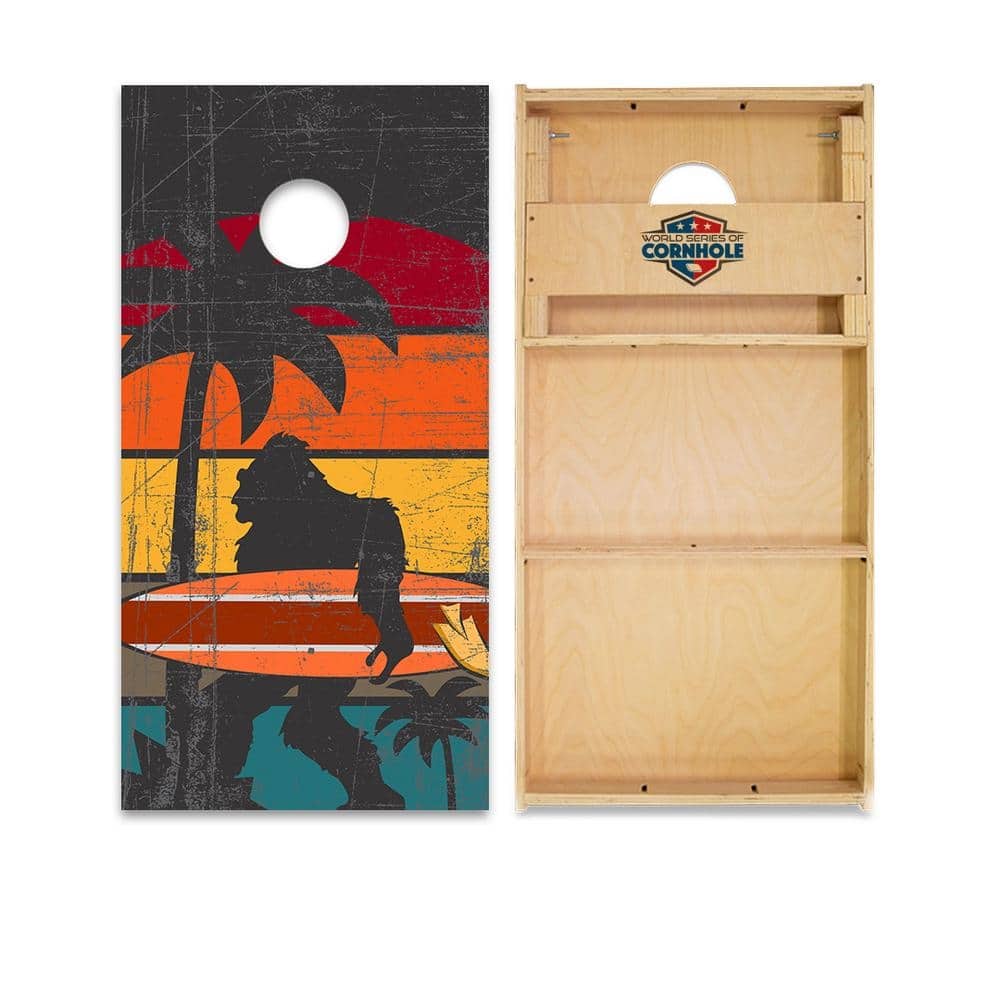 Surfing Sasquatch Regulation 2x4 Cornhole Board Set