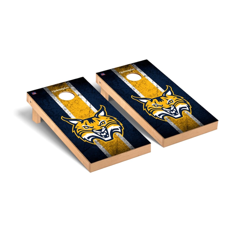 Quinnipiac Bobcats Vintage Cornhole Board Set
