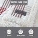 preview thumbnail 49 of 94, Eddie Bauer Cotton Throw Blanket, Reversible Flannel & Faux Shearling