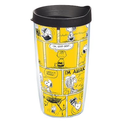 Tervis Peanuts 70th Comic Strip Made in USA Double Walled Insulated Travel Tumbler, Classic