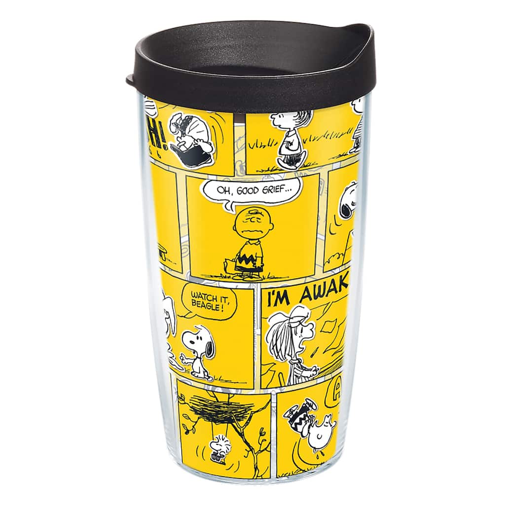 Tervis Peanuts 70th Comic Strip Made in USA Double Walled Insulated Travel Tumbler, Classic