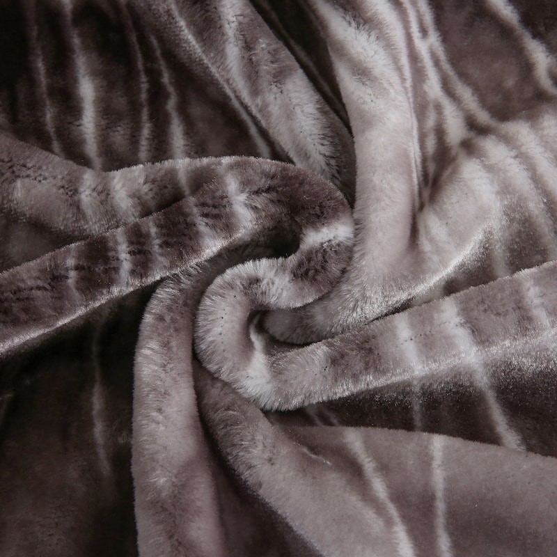 Raschel A&B Printed 2-ply Reversible Korean-style Plush Fleece Blanket