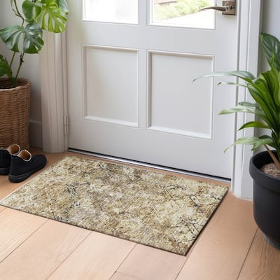 Premium Washable Super Soft Trellis Distressed Mayfield Rug