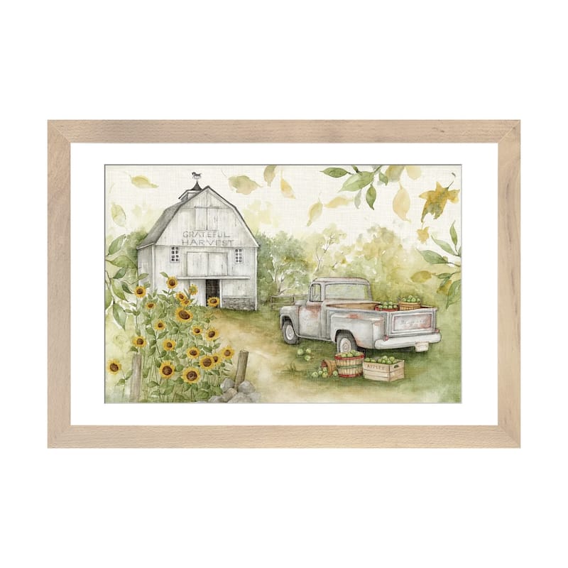 iCanvas "Gray Barn-Horiztontal" by Susan Winget - Natural - 16x24x1