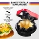 preview thumbnail 5 of 6, Taco Tuesday TTTB1RD Baked Tortilla Bowl Maker