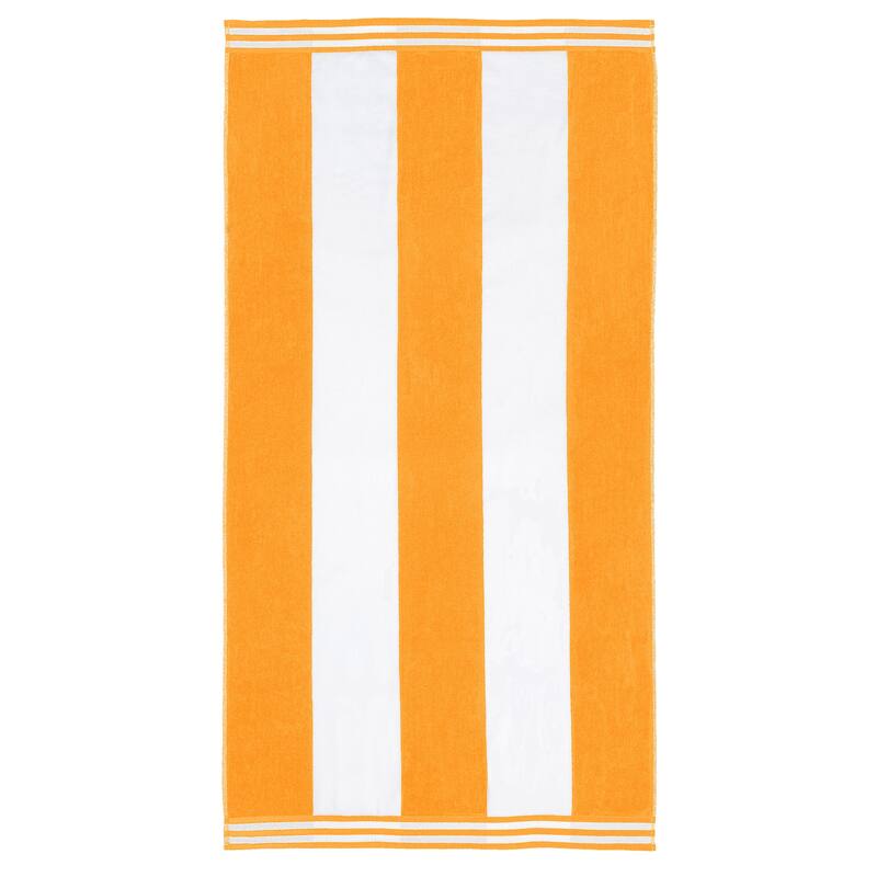 Superior Cabana Stripe Oversized Cotton Beach Towel (Set of 2)