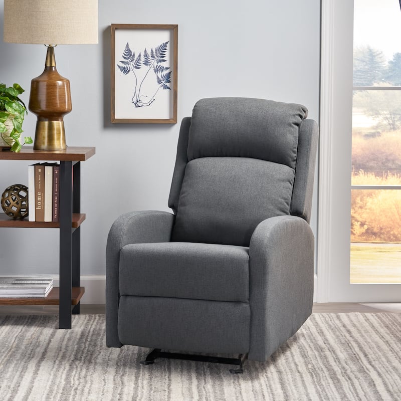 25" Wide Manual Rocker Recliner, High Back Leisure Chair for Living Room Upholstered Single Sofa Chair for Bedroom