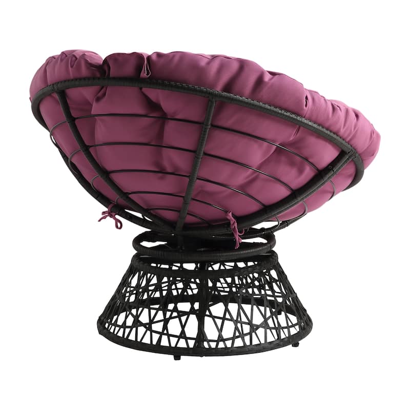 The Curated Nomad Avoca Woven Wicker Papasan Chair