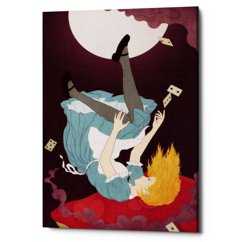 Epic Graffiti 'Alice in Wonderland' by Sai Tamiya, Canvas Wall Art - 12x18