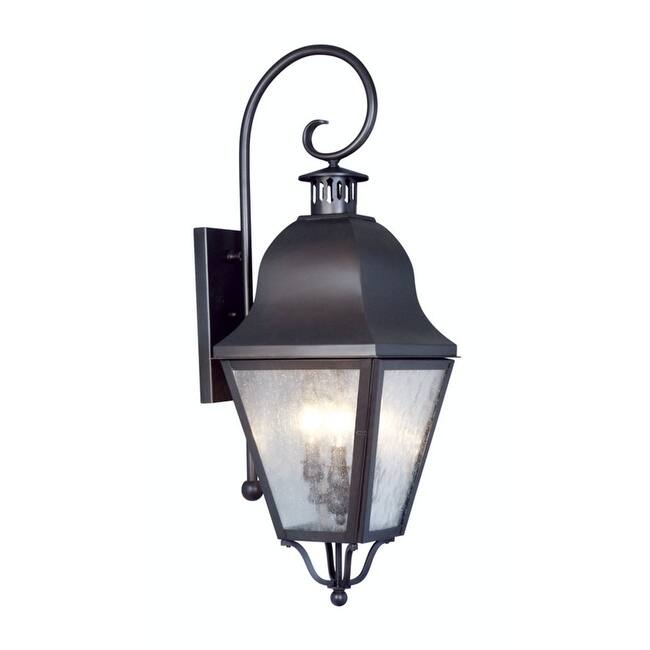 Livex Lighting Amwell 3 Light 30-1/2" High Outdoor Wall Sconce - Bronze