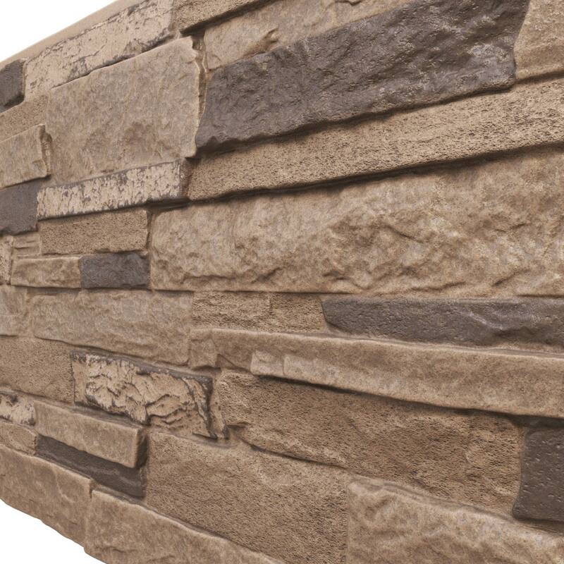 Acadia Ledge Stacked Stone, EverStone Faux Stone Siding Panel
