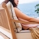 preview thumbnail 10 of 21, Cambridge Casual Chara Teak Outdoor Daybed with Cushion