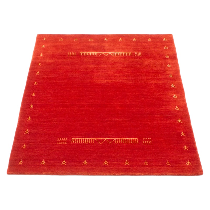 Kashkuli Gabbeh Red Rug 3'11" x 5'9" - 3'11 x 5'9