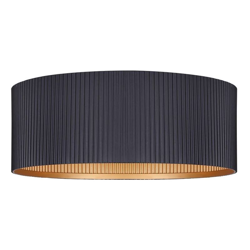 Canarm IFM1119A14 Rexton 2 Light 14" Wide Flush Mount Drum Ceiling - Black