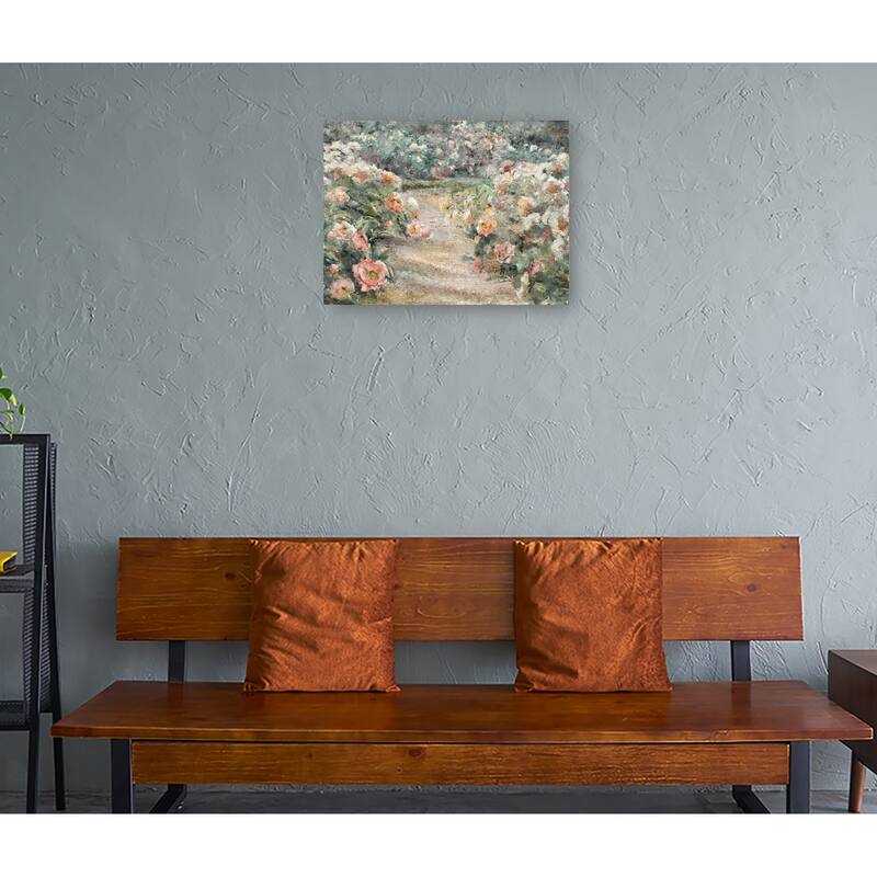 Garden Path By Studio Arts Canvas Art Print