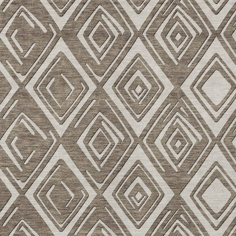 HomeRoots Geometric Transitional Rectangle Outdoor Rug