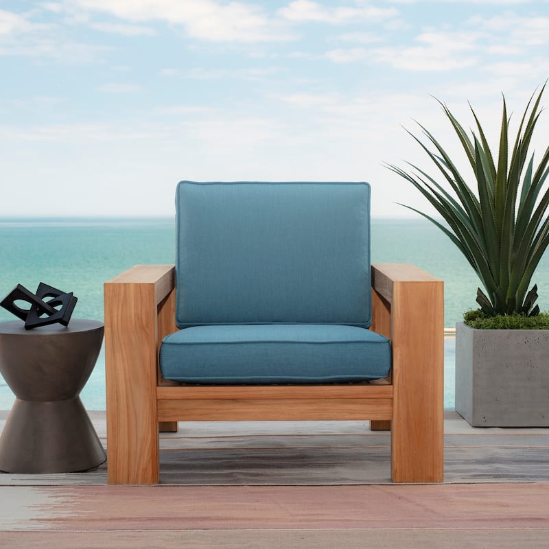 ARDEN Foam Outdoor Double Welted Deep Seat Cushion Set, 24 x 24