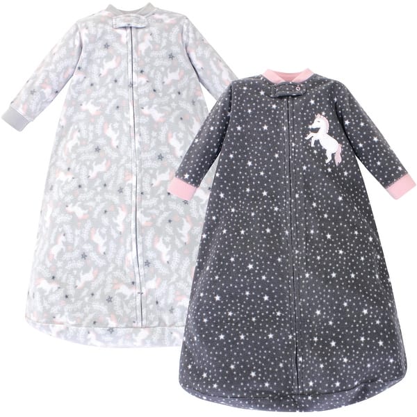 slide 1 of 1, Hudson Baby Infant Girl Long-Sleeve Fleece Sleeping Bag, Whimsical Unicorn, 0-9 Months - Whimsical Unicorn - 0-9 Months 0-9 Months - Whimsical Unicorn