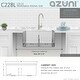 preview thumbnail 8 of 21, AZUNI 28 inches L x 19 inches W Double Bowl Undermount 16G Workstation Kitchen Sink with accessories C228L - 28" x 19" x 10"