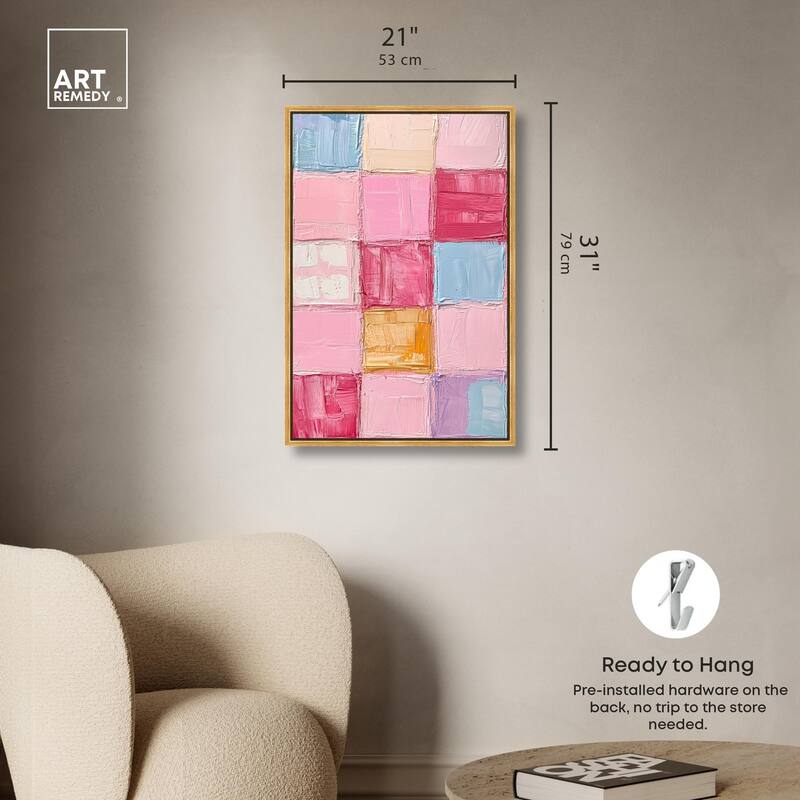 Color Squares II Canvas by Art Remedy
