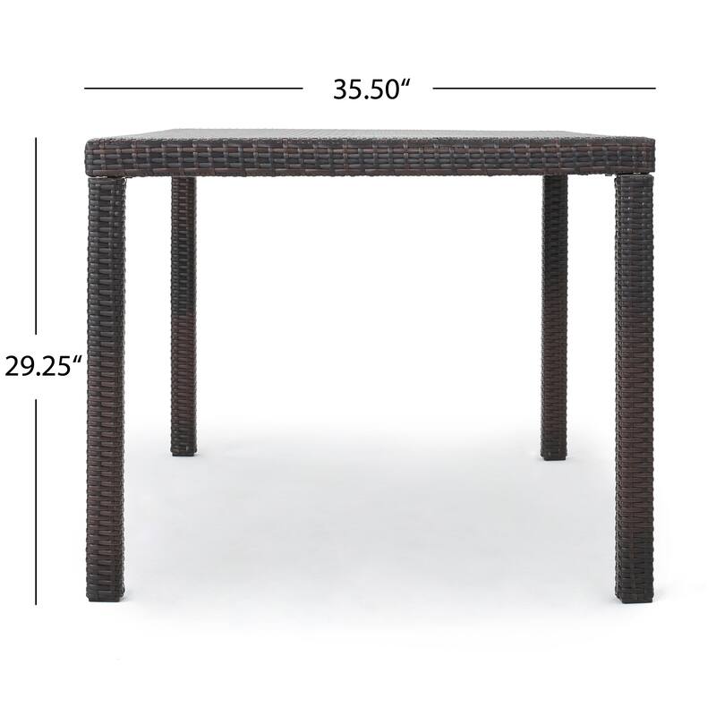 Rhode Island Wicker Outdoor 7-piece Wicker Dining Set by Christopher Knight Home