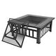 preview thumbnail 10 of 8, Portable Courtyard Metal Fire Bowl with Accessories Black