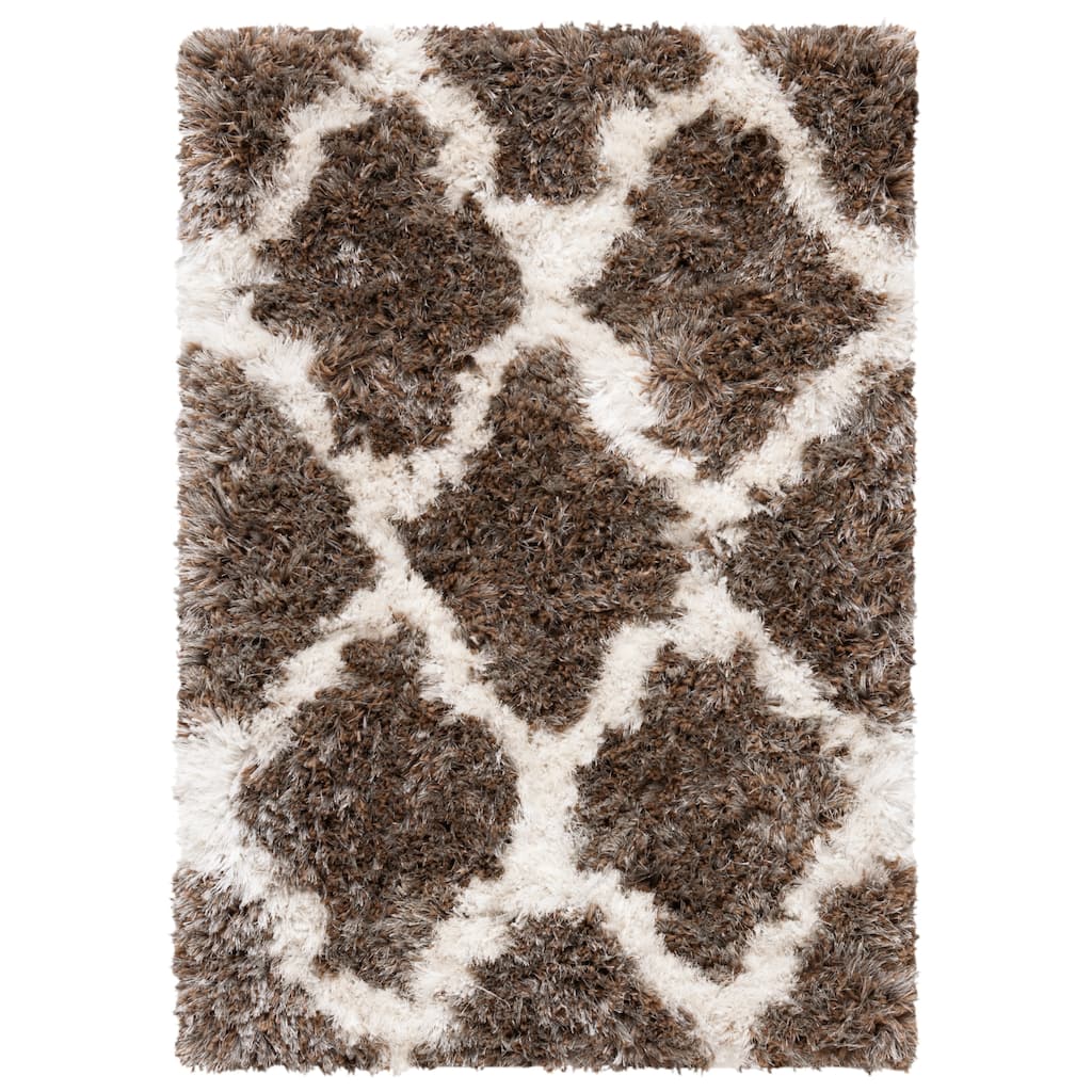 SAFAVIEH Handmade Barcelona Shag Panoraia Trellis Rug
