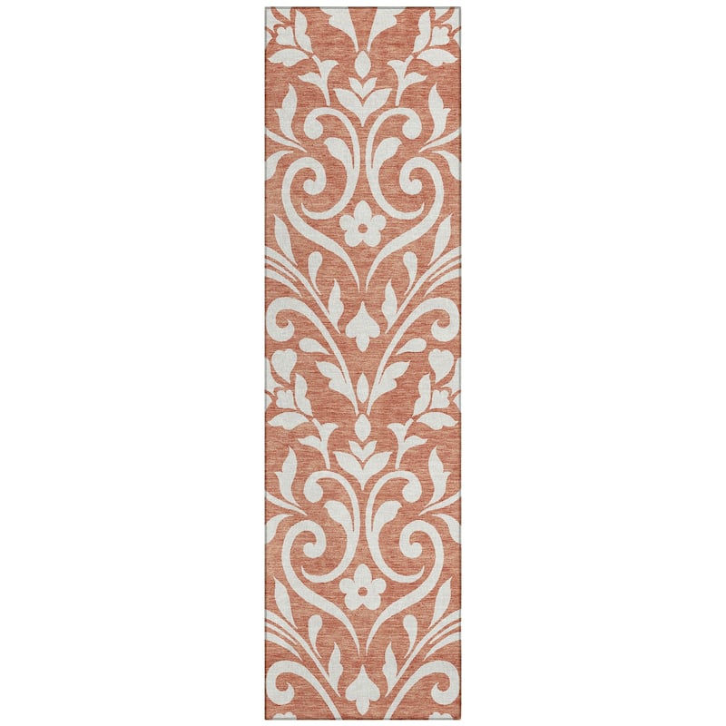 Machine Washable Indoor/ Outdoor Chantille Traditional Elegant Rug