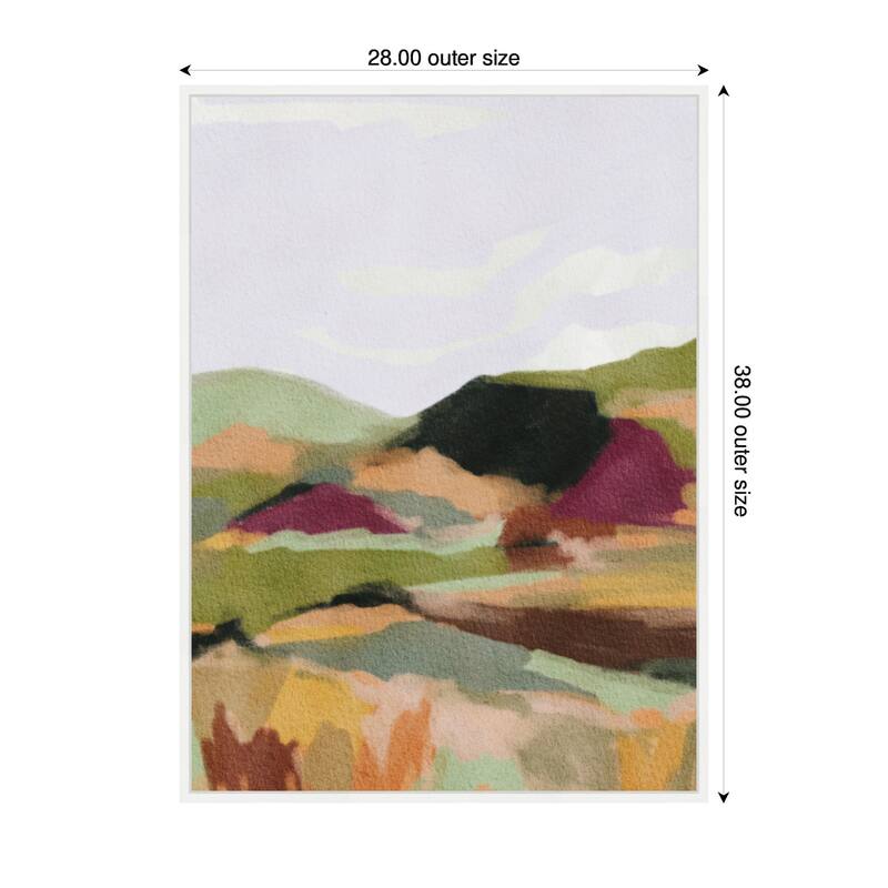 Kate and Laurel Sylvie Dreamy Landscape Framed Canvas by Nikita Jariwala