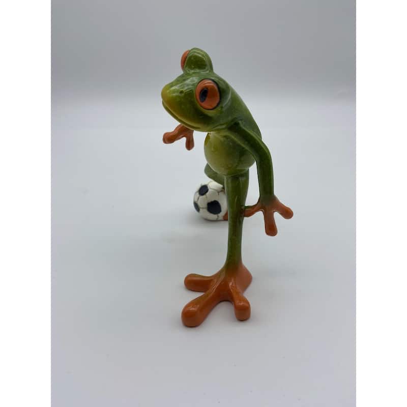 Glazed Red Eyed Tree Frog with Soccer Ball