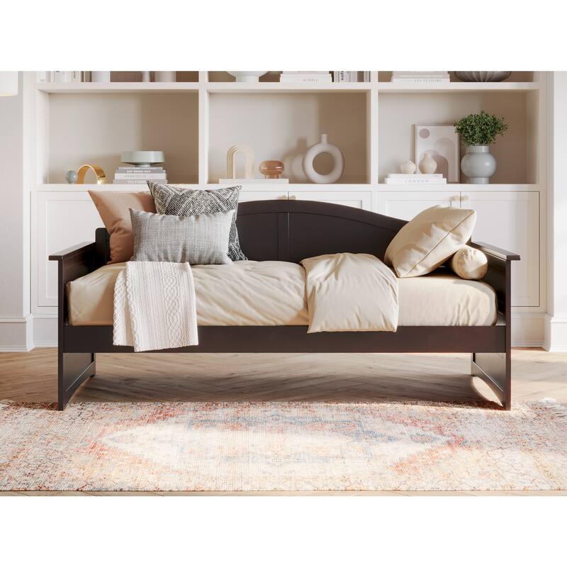Bohemian Twin Daybed - Espresso Wood Frame - 78.75" L x 40" W x 34.63" H - Durable & Stylish