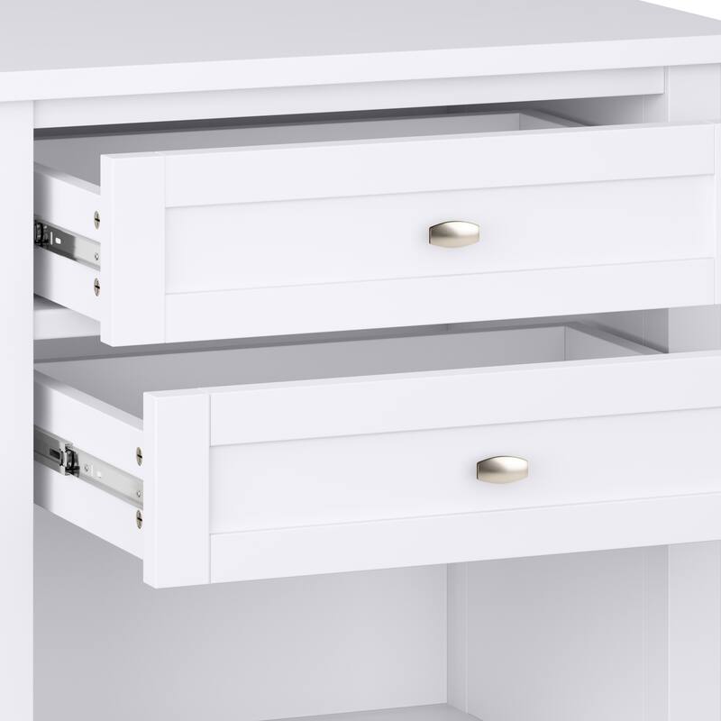 WYNDENHALL Norfolk 24 inch Wide Transitional Bedside Nightstand Table - 24 Inches wide