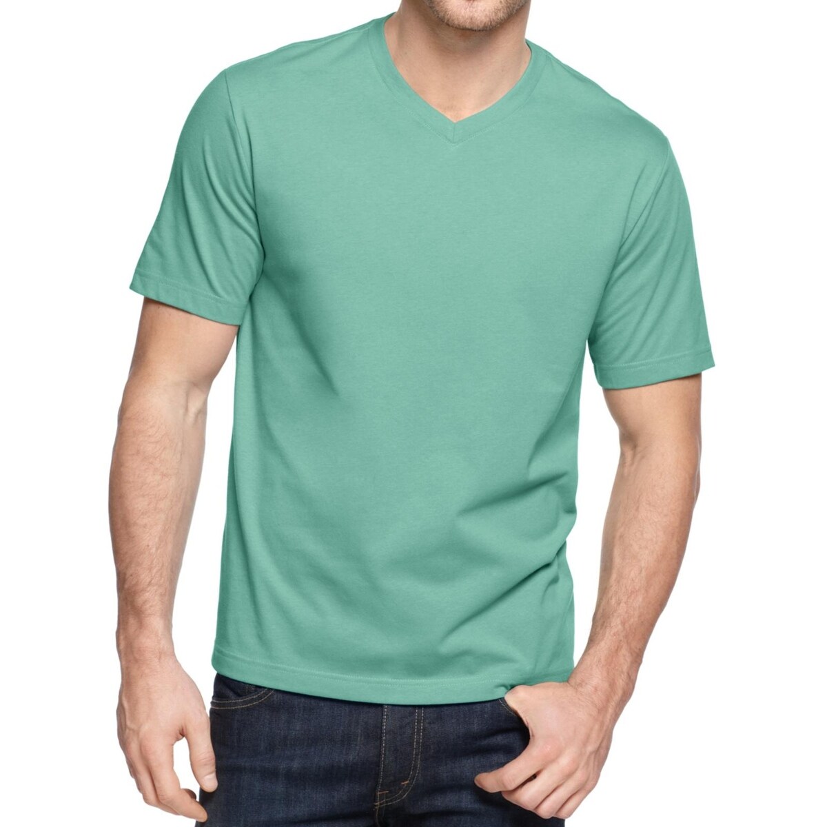 Shop John Ashford Mens T Shirt V Neck Short Sleeves Overstock