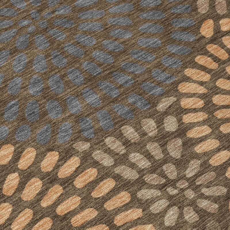 Machine Washable Indoor/ Outdoor Casual Ric Chantille Rug