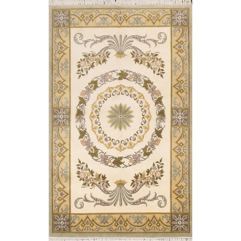 Nepalese Oriental Vegetable Dye Area Rug Wool Hand-knotted Carpet - 6'2" x 8'11"