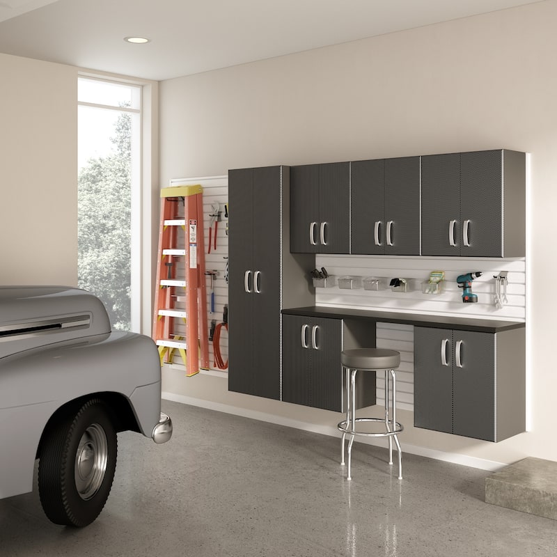 Flow Wall 24 Piece PVC Indoor Deluxe Cabinet Storage Set