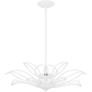 Tallulah 3-Light Sand White Pendant