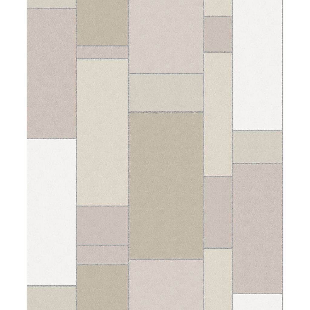 Seabrook Designs De Stijl Geometric Unpasted Wallpaper