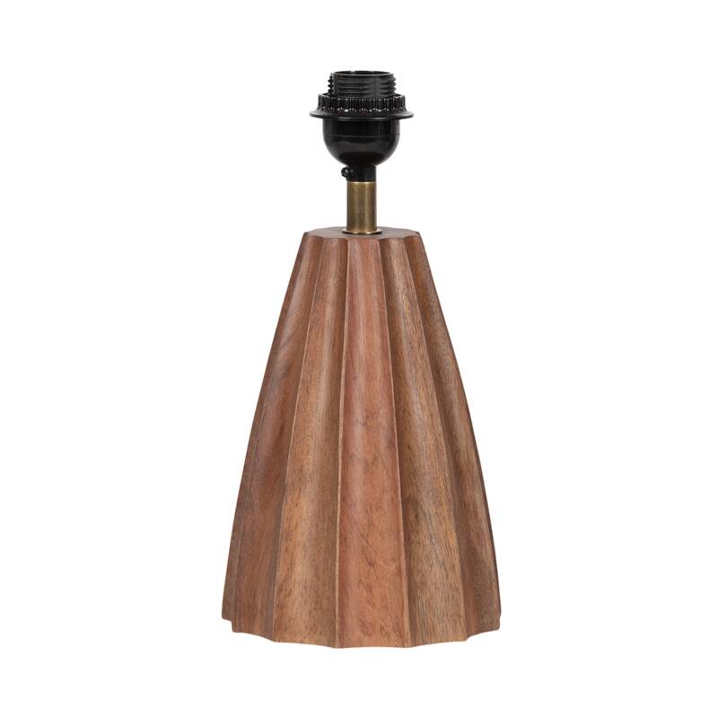 Kate and Laurel Ciji Scalloped Table Lamp - 8x8x17