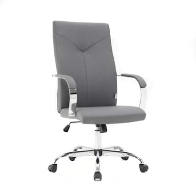Modern Leather Office Chair - Adjustable Height, Swivel, Conference Chair - Executive Desk Task Chair