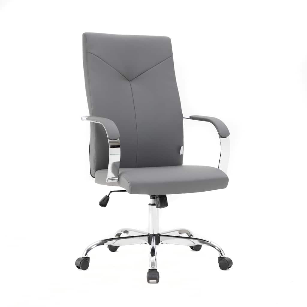 Modern Leather Office Chair - Adjustable Height, Swivel, Conference Chair - Executive Desk Task Chair