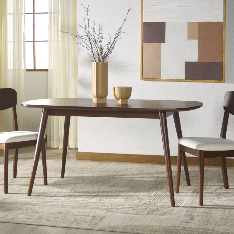 SAFAVIEH COUTURE Portman 62-Inch Wood Dining Table - 62"W x 35"D x 30"H