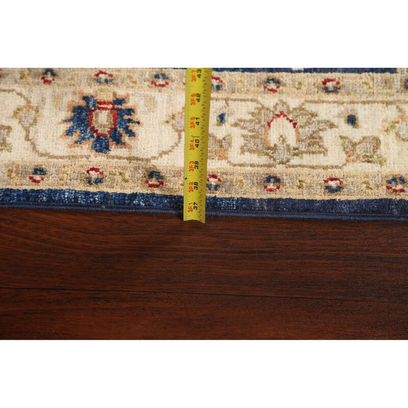 Vegetable Dye Peshawar Chobi Oriental Runner Rug Hand-knotted Carpet - 2'8" x 9'11"