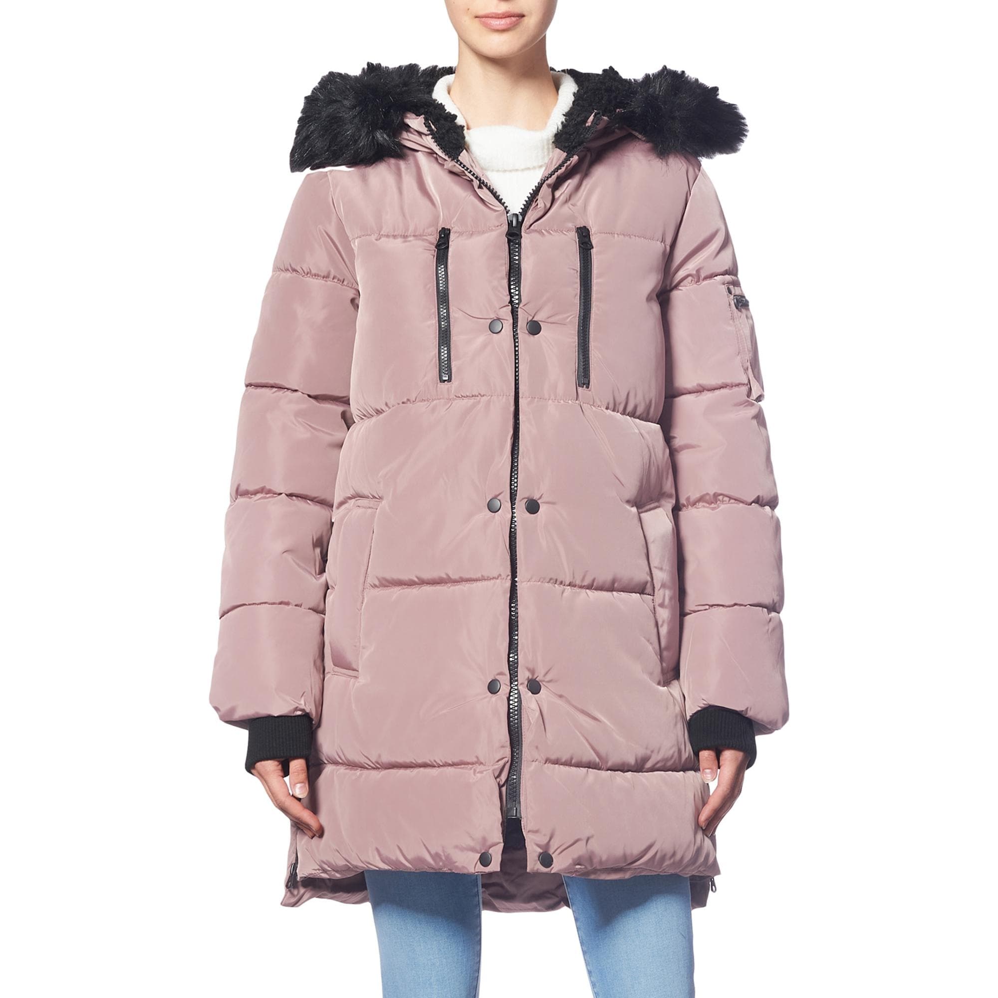 faux fur trim hood