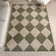 preview thumbnail 24 of 32, Nuloom Marissa High/Low Diamond Tassel Area Rug 3' x 5' - Green - Rectangle