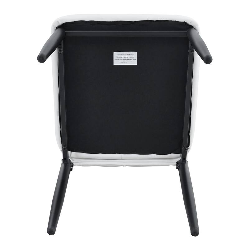 Set of 4 Dining Chairs, 37 inches High: Ergonomic PU Backrest, Combines Comfort and Style