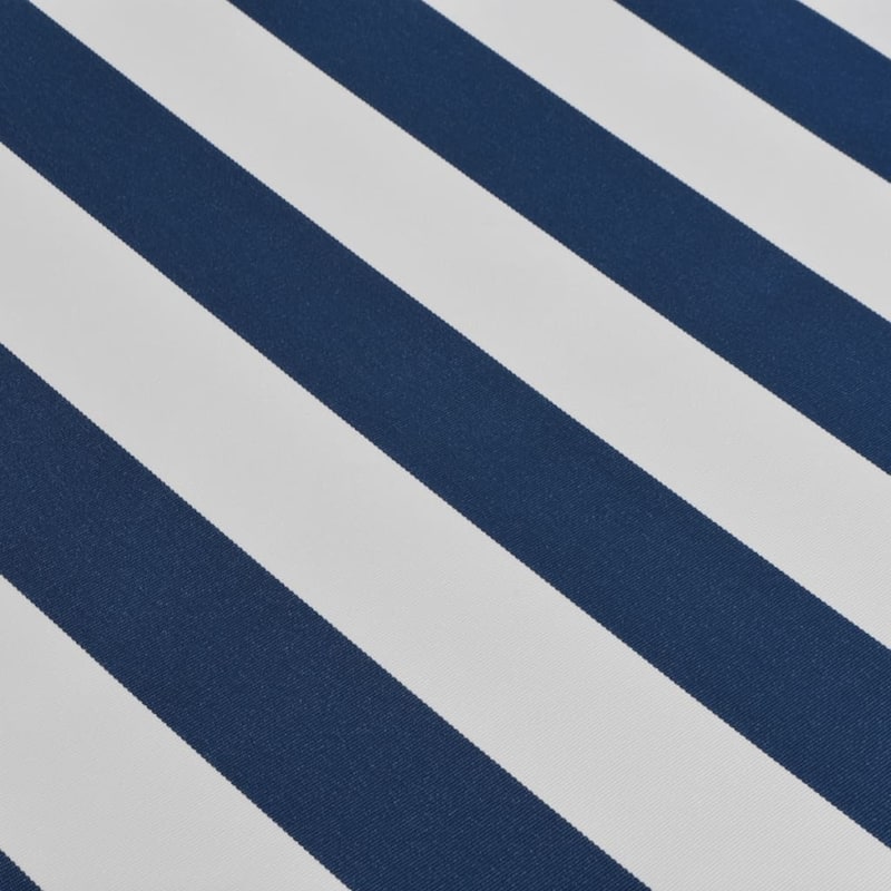 vidaXL Folding Awning Manual Operated 157.5" Blue/White - 157.5" x 118.1"