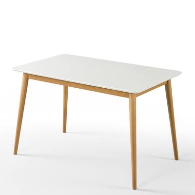 Priage by ZINUS 47" White Wood Dining Table